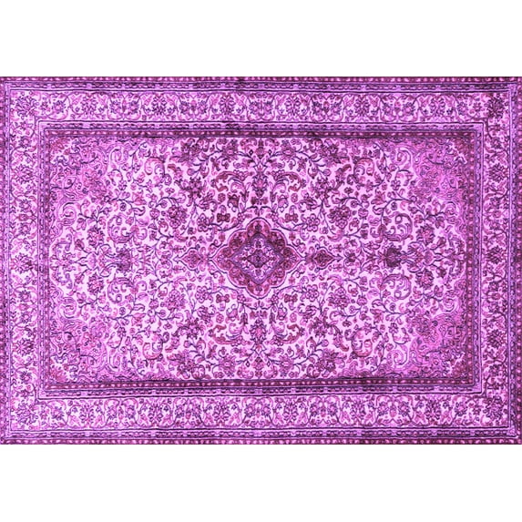 Ahgly Company Indoor Rectangle Persian Purple Traditional Area Rugs, 5' x 8'