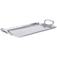 thumbnail image 3 of American Metalcraft G21 21 3/4" x 9" Small Rectangular Hammered Stainless Steel Griddle, 3 of 4