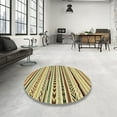 thumbnail image 3 of Ahgly Company Indoor Rectangle Abstract Mustard Yellow Abstract Area Rugs, 2' x 3', 3 of 6