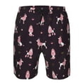 thumbnail image 3 of Cauagu Poodle Dog Print Men's Swim Trunks,Hawaiian Bathing Suit Swimsuits Beach Shorts with Pockets for Men Quick Dry Swimming Board Shorts-, 3 of 6