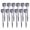 Cool White, variant on Ryhampaper 12 Pcs Solar Powered LED Stake Lights Outdoor Garden Stainless Steel Lights Landscape Walkway Lawn Path Lamps Multicolor
