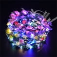 thumbnail image 5 of AYktou LED Flower Crowns-Light Up Flower Crowns for Women,Garlands Glowing Floral Wreath Crowns for Wedding Beach Party Birthday (Diameter:7.09"), 5 of 6