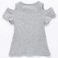 thumbnail image 3 of 2023-9 Month-4 Years Girls Cold Shoulder Tops T-shirt Tee Shirt, 3 of 3