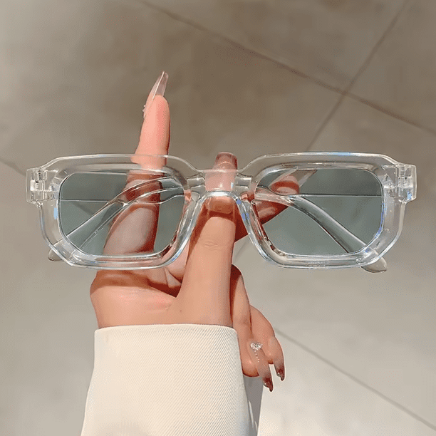 Typpkmm New Men Vintage Rectangle Frame Sunglasses Fashion Retro Sun Glasses Brand Design Glasses Uv400 Eyewear Women Goggles