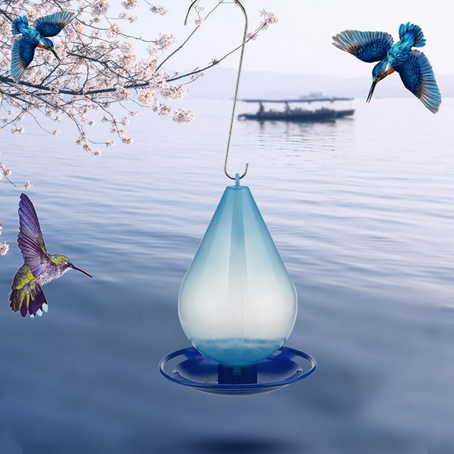 EGNMCR Bird Feeder, Hummingbird Feeders for Outdoors Water Drop Feeder Outdoor Hanging Hummingbird Feeder Automatic Water Feeder Lazy Man Bird Feeder Feeder Feeder