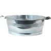 Houston International 6090 18 in x 16 in x 9 in Galvanized Oval Tub