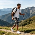 thumbnail image 4 of GrmtClth Camo Shorts Men Casual Relaxed Fit Outdoor Cargo Shorts Running Athletic Hiking Shorts Summer Active Shorts with Multi Pocket Black S, 4 of 4