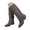 2-Grey, variant on Knee High Boots for Women Chunky Heel Fold Over Punk Tall Boots Almond Toe Slouchy Leather Party Shark Boots