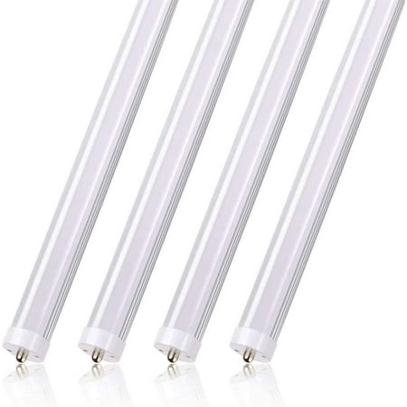 Iyefeng T8 T10 T12 8ft Led Light Bulbs 50w 6000lm 5000k Daylight White Single Pin Fa8 Replacement For Fluorescent Fixture Frosted Ballast Bypass Warehouse Work Garage Lights 12 Pack Iyefeng T8 T10 T12 8ft Led Light, 8 Ft Fluorescent Light Fixture Without Ballast