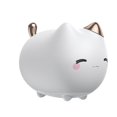 thumbnail image 1 of LED de dibujos animados con sensor táctil de animales de silicona luz RGB que cambia color para niños, bebés, niños, habitación, lámpara, Forma de gato Salvador Luz de noche, 1 of 5