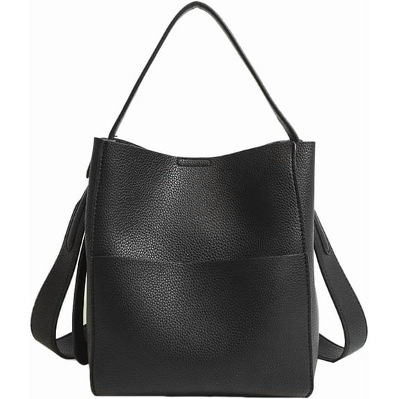 Bucket Tote Purses for Women Designer PU Leather Shoulder Crossbody Bag Large Top Handle Satchel