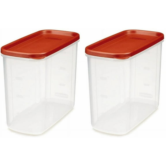Rubbermaid 1776472 Racer Red 16 Cup Dry Food Storage Containers - Quantity of 6