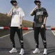 thumbnail image 5 of Ropa para hombre, chándal blanco, camiseta de moda, ropa deportiva para hombre, conjuntos de pantalones gráficos, top holgado con estampado de alta calidad, barato, 5 of 5