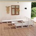 thumbnail image 2 of vidaXL 11 Piece Patio Lounge Set Solid Pinewood, 2 of 5