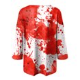 thumbnail image 5 of CAUYDY Womens Fall Shirts Halloween V Neck 3/4 Length Sleeve Pumpkin T-Shirts Thanksgiving Graphic Tee Tops(,XL), 5 of 5