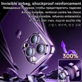 thumbnail image 4 of Original Straight Edge Plating Cover For Apple Clear Case Iphone 11 12 13 14 Pro Max Mini 7 8 Plus Xr Xs X Full Camera Protector, 4 of 5
