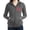 Charcoal Heather, variant on CafePress - Peace Flower Affection - Women's Zip Hoodie