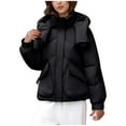 thumbnail image 2 of FDGIU Winter Jackets for Women Insulated Coat Ladies' Casual Colored Long-sleeved Hooded Jacket, 2 of 7