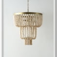 thumbnail image 4 of Safavieh Aleynne 4-Light 20.75" Glam Iron Chandelier, Gold/Natural, 4 of 7