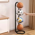 thumbnail image 4 of Yooshoverk Dual-Level Basketball Rack, Storage Stand for Balls and Gear, 4 of 9