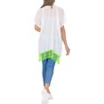 thumbnail image 3 of HAPPY BAY Women's Chiffon Summer Beach Open Front Maternity Beachwear Duster Kimono Cardigan for Women XL-XXL Forest_AB791, 3 of 5