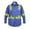Blue, variant on Flame Resistant High Visibility Hi Vis FR Shirt - 100% C - 7 oz (Small,Black)