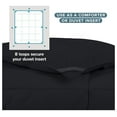 thumbnail image 5 of Duvet Insert Comforter - Full Size - Goose Down Alternative - Ultra-Soft - Premium 1800 Series - All Season Warmth - Bedding Comforter (Full, Black), 5 of 9