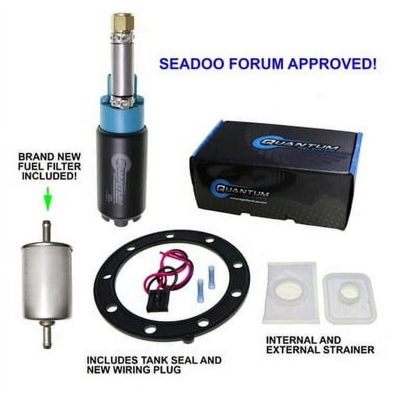 Quantum Fuel Pump Replacement Kit w/ Tank Seal & Filter for SeaDoo GTX DI EFI 2000-2003, Replaces 275500641