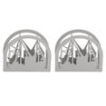 thumbnail image 3 of Metal Upright Napkin Holder, Stainless Steel Burr Free Napkin Holder Stable Base  For Home Freighter, 3 of 8