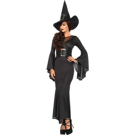 Leg Avenue Women's 2 Piece Wickedly Sexy Witch Costume, Black, Small/Medium