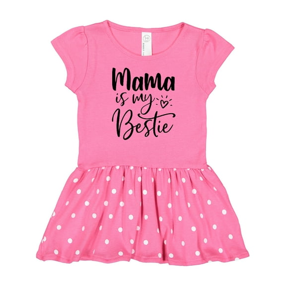 Inktastic Mama Is My Bestie Gift Baby Girl Dress