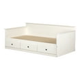 thumbnail image 3 of South Shore Plenny Daybed with Storage, White Wash, 3 of 11