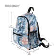thumbnail image 3 of FORMRS School Backpack with Front Zippered Pocket 12" Student Travel Daypack, Floral Easter Rabbits, 3 of 6