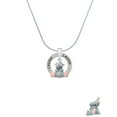 thumbnail image 2 of Delight Jewelry Resin Grey Hippopotamus Honey Laugh Ring Charm Necklace, 18", 2 of 4