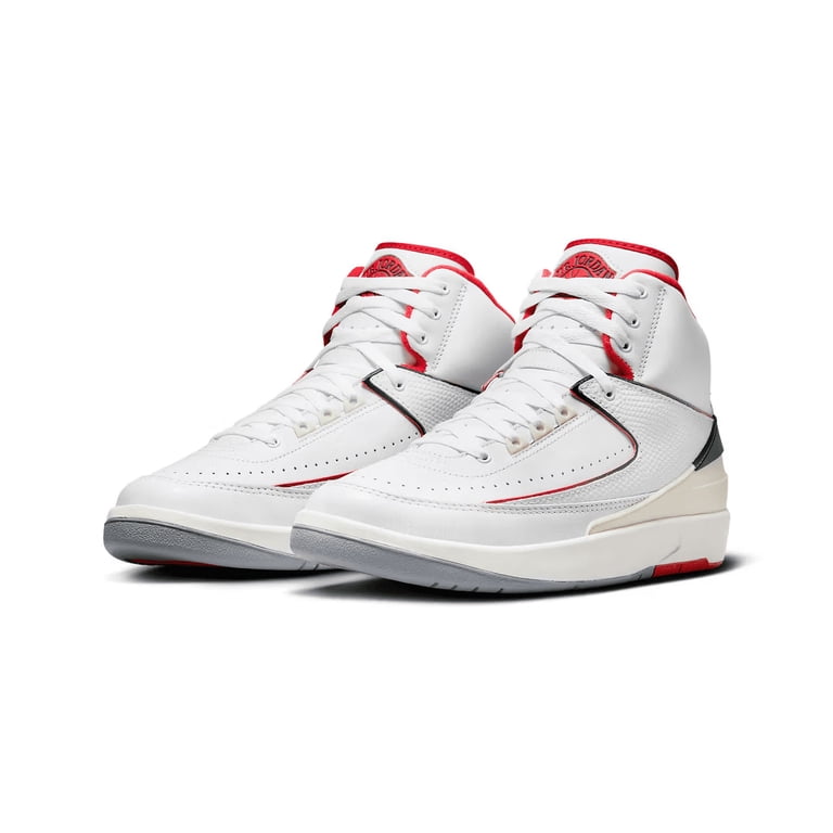 NEW Nike Air Jordan 2 Retro Mens Size 8.5 Shoes DR8884-101 White Fire Red JORDAN Air 2 Retro DR8884 101 - Shiekh main image 4