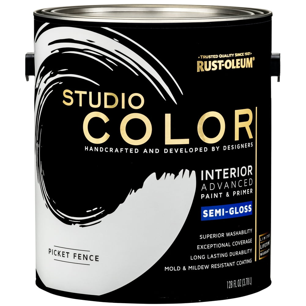 RustOleum Studio Color Picket Fence, Interior Paint + Primer, Semi