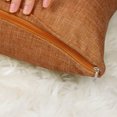 thumbnail image 7 of PiccoCasa Blank Cotton Linen Throw Pillow Cover 18"x18" Decor Cushion Cover, Orange, 7 of 7