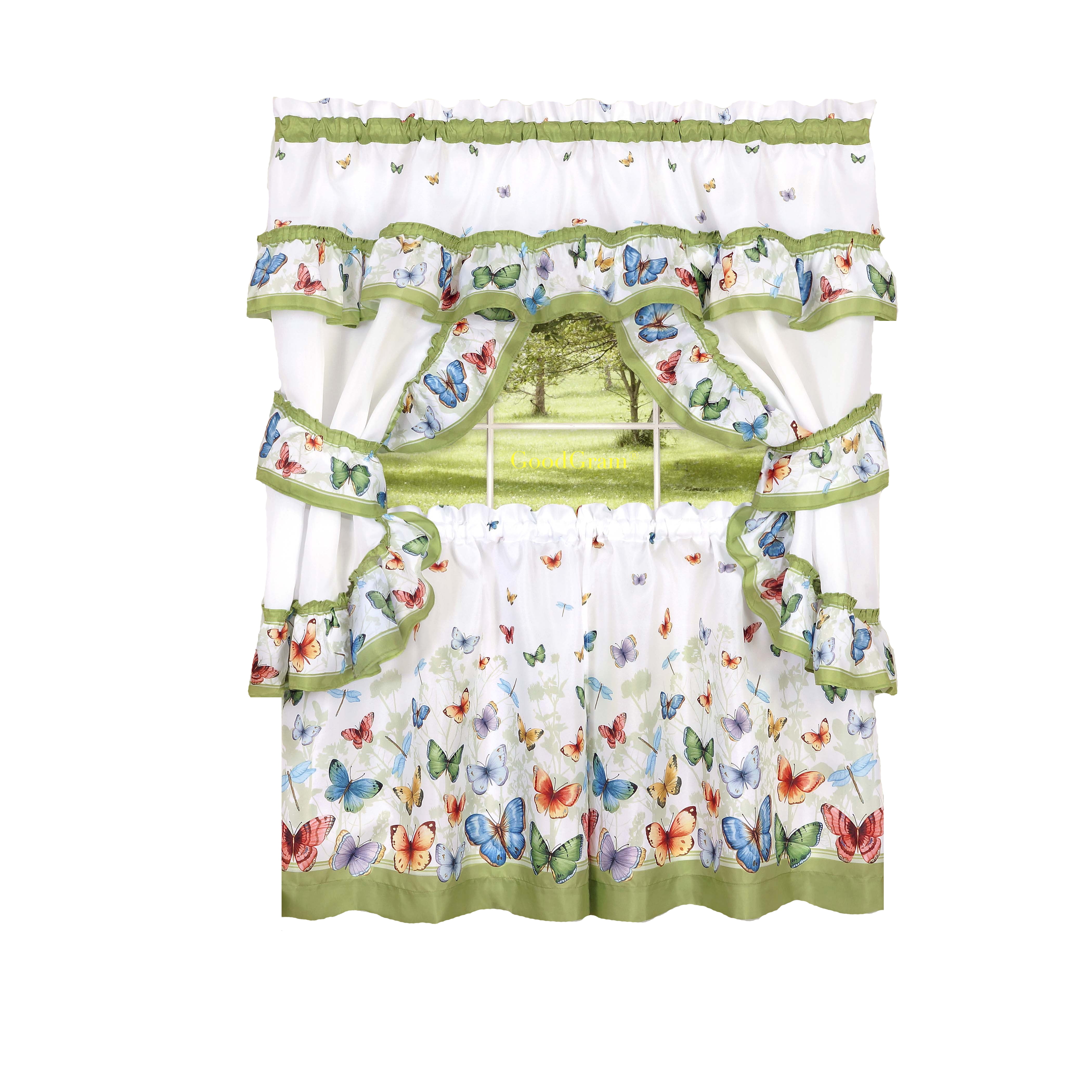 Cuppa Joe Complete Cottage Kitchen Curtain Set Assorted Sizes 
