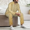 thumbnail image 7 of Balery Bamboo Wall Pattern Pajama Sets for Men Long Sleeve 2 Piece Sleepwear Loungewear Sets Soft PJ's with Pockets Long Sleeve Comfy Pj Sets-Large, 7 of 7