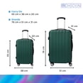 thumbnail image 3 of Set 2 Maletas de Viaje, Texturizadas, Capacidad de 10 kg y 25 kg, Varios Colores verde Unitalla, 3 of 15