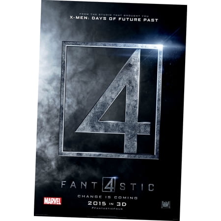Fantastic Four Movie Poster 16in x 24in 16x24 #396145 Multi-Color Square Adults Western Graphic