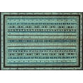 thumbnail image 1 of Ahgly Company Indoor Rectangle Abstract Light Blue Modern Area Rugs, 5' x 8', 1 of 4