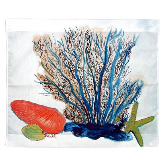 Betsy Drake TP1070 24 x 30 in. Coral & Seashells Outdoor Wall Hanging