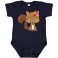 thumbnail image 3 of Inktastic Spring Animals, Cute Squirrel, Colorful Flowers Boys or Girls Baby Bodysuit, 3 of 5