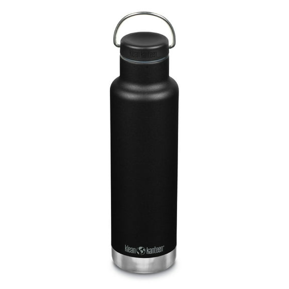 Klean Kanteen 20 Oz Classic Loop Top Black
