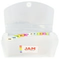 thumbnail image 4 of JAM Paper 13 Pocket Expanding File, Clear, 24/Pack, Check Size, 5 x 10 1/2, 4 of 5