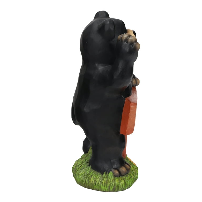Mainstays Outdoor Welcome Bear and Fox Garden Statuary, 8.25 in L