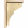 thumbnail image 3 of 8"W x 10"D x 14"H Monterey Rough Sawn Corbel w/Backplate, Douglas Fir, 3 of 9