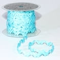 thumbnail image 2 of The Ribbon People Light Blue Satin Butterfly Embossed Garland Craft Ribbon 0.5" x 40 Yards, 2 of 2
