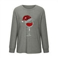 thumbnail image 6 of jsaierl Womens Christmas Sweatshirts Round Neck Long Sleeve Shirts Christmas Glass Graphic Tops Hippie Graphic Blouse Tee Xmas Pullover, 6 of 6